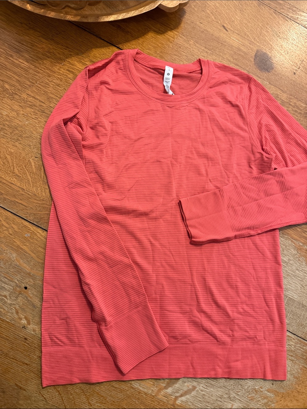 Lululemon Long-Sleeve Crewneck Shirt - Coral